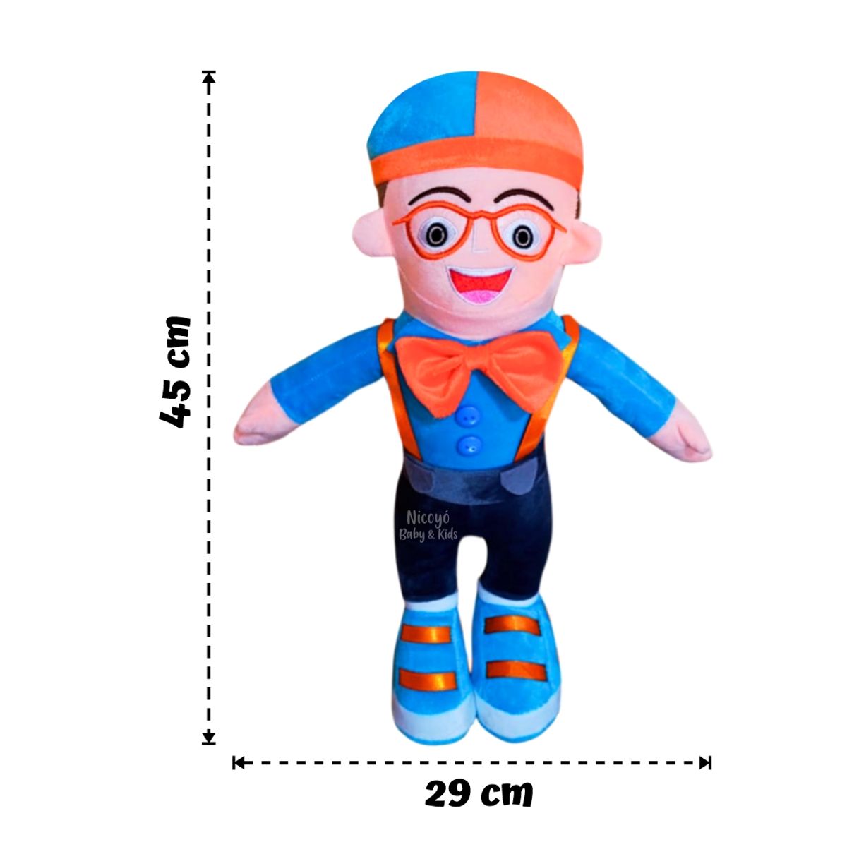 KIDS - Peluche Blippi de 45 cm – Suave, Tierno y Colorido