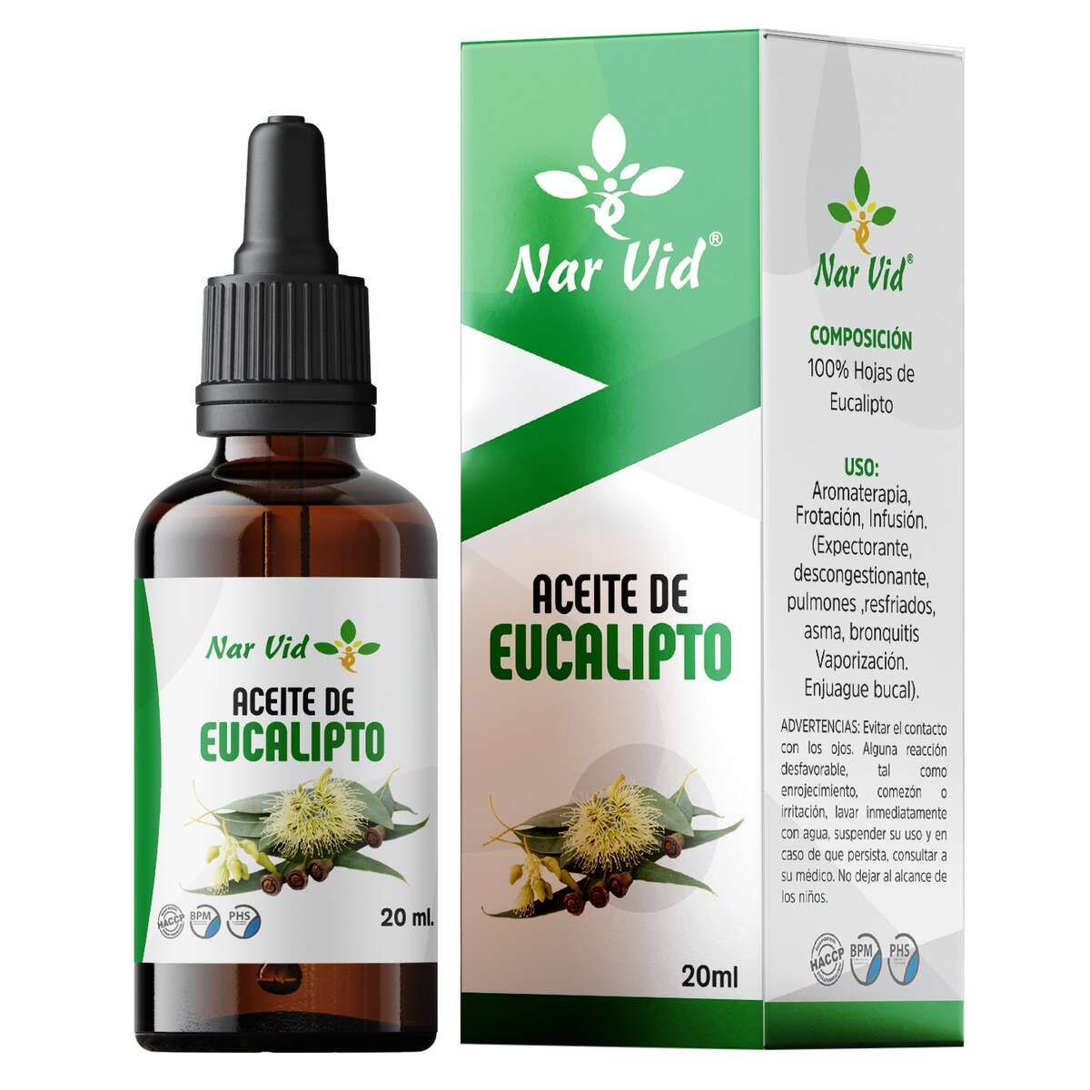 GENERICO - Aceite Esencial de Eucalipto x 20ml - Nar Vid