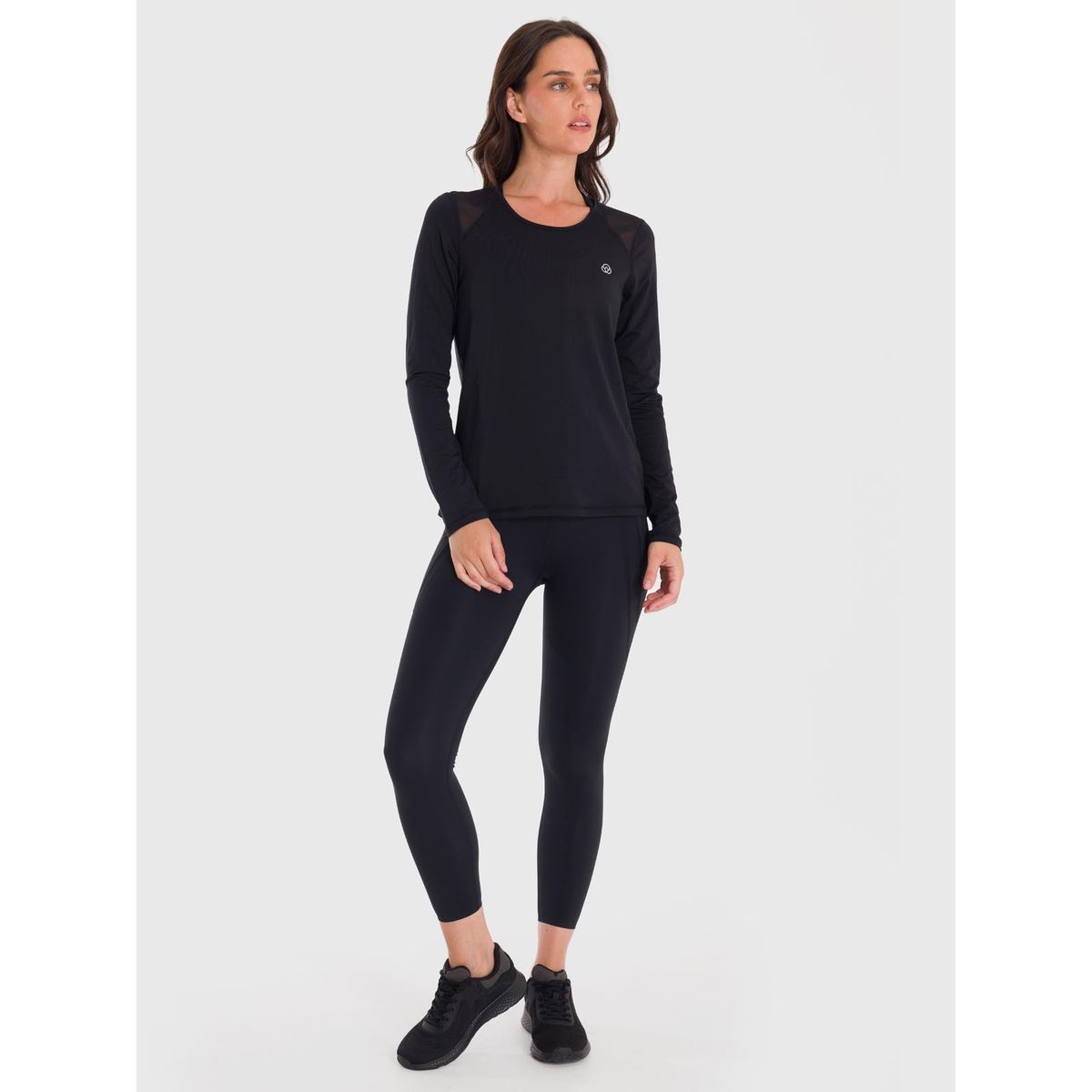 BSOUL - Polo Manga Larga Bsoul Mujer First Layer Mesh Negro BSOUL