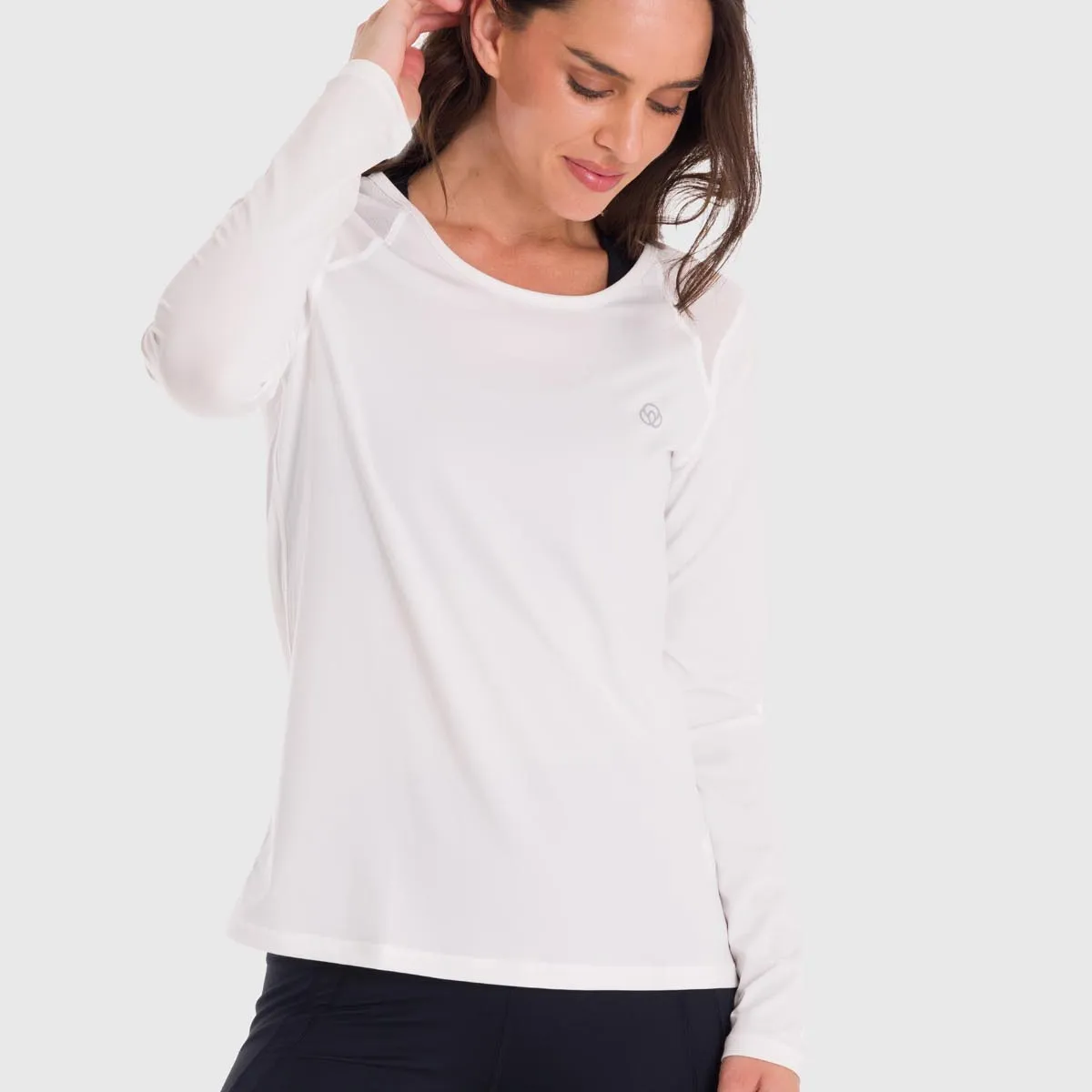 BSOUL - Polo Manga Larga Bsoul Mujer First Layer Mesh Blanco BSOUL