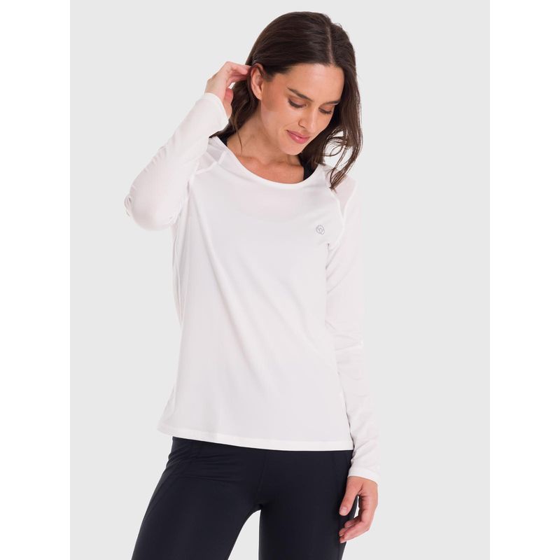 BSOUL - Polo Manga Larga Bsoul Mujer First Layer Mesh Blanco BSOUL