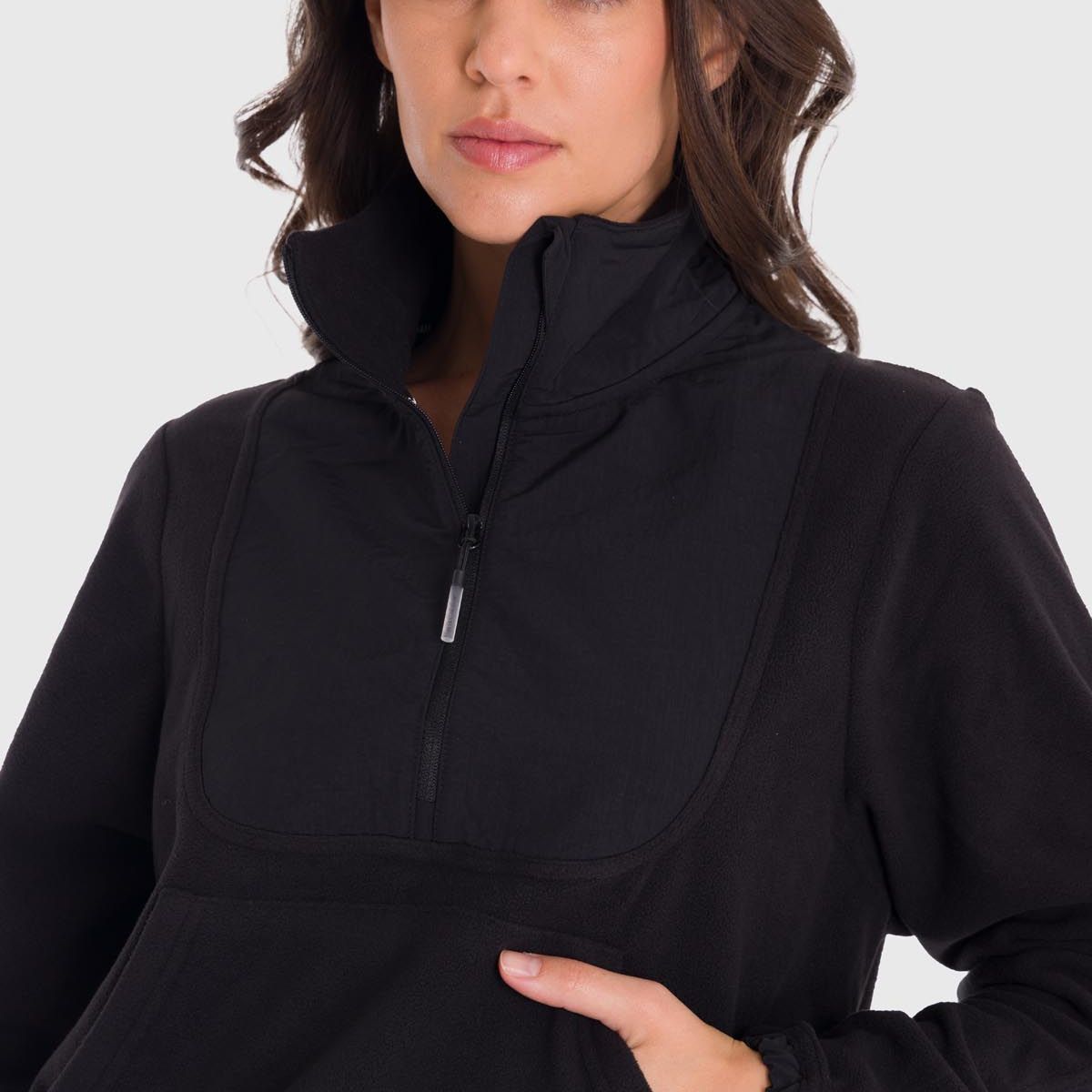 BSOUL - Polera Mujer Mid Zip Negro Bsoul BSOUL