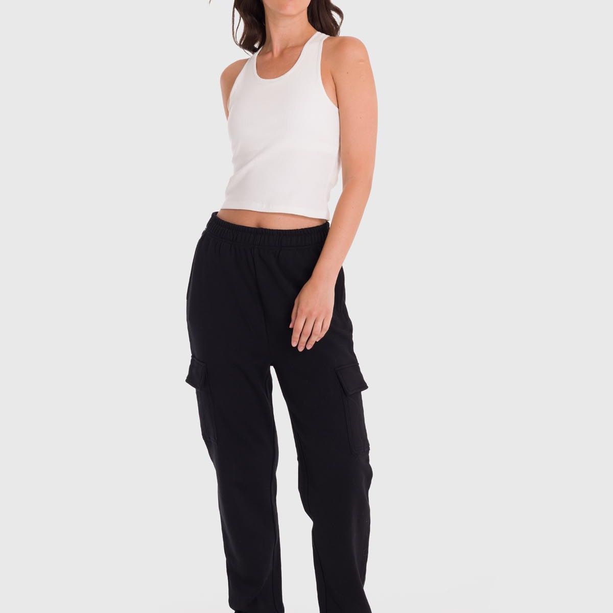 BSOUL - Pantalón Mujer Bsoul Cargo Negro BSOUL