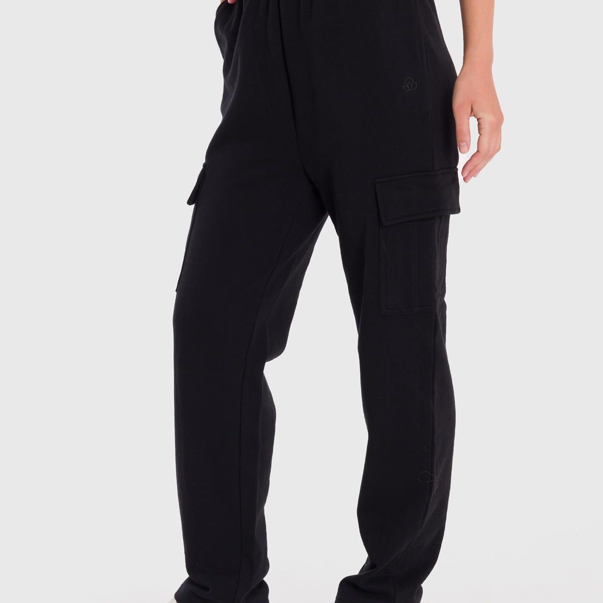 BSOUL - Pantalón Mujer Bsoul Cargo Negro BSOUL