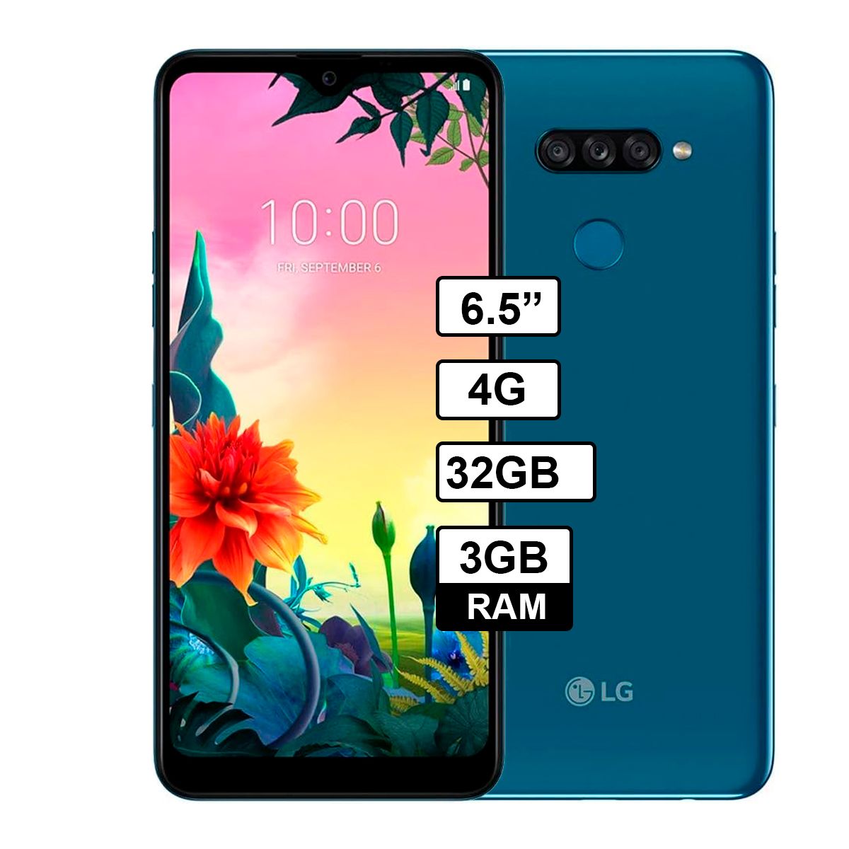 LG - Celular LG K50S 32 GB - 3 GB RAM Color Azul