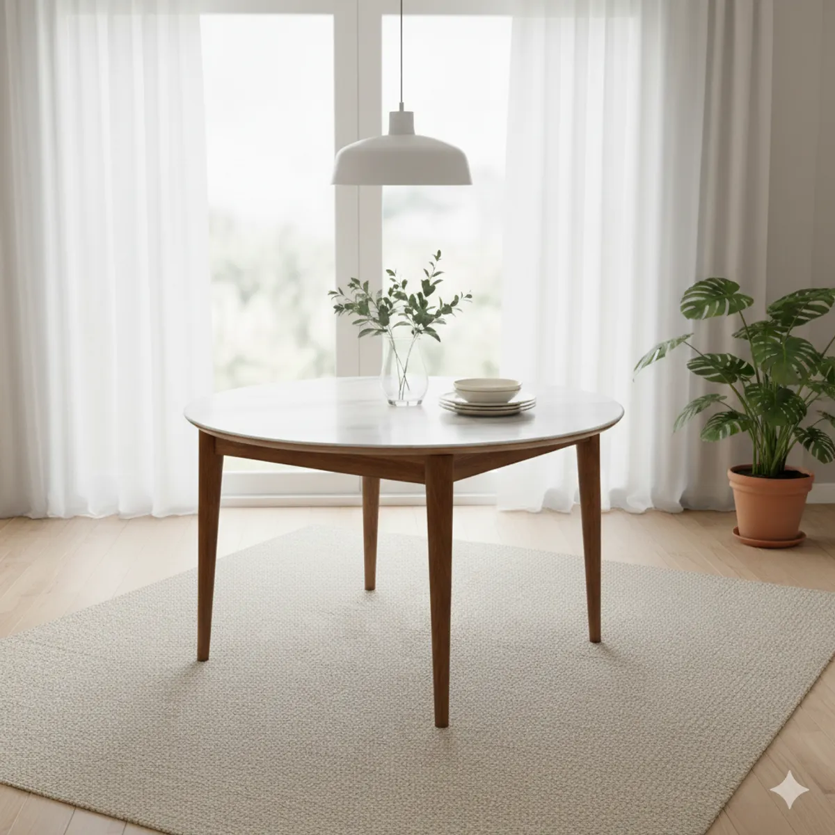 MIN CITY HOME - Mesa extensible de madera (de 4 a 6 personas)