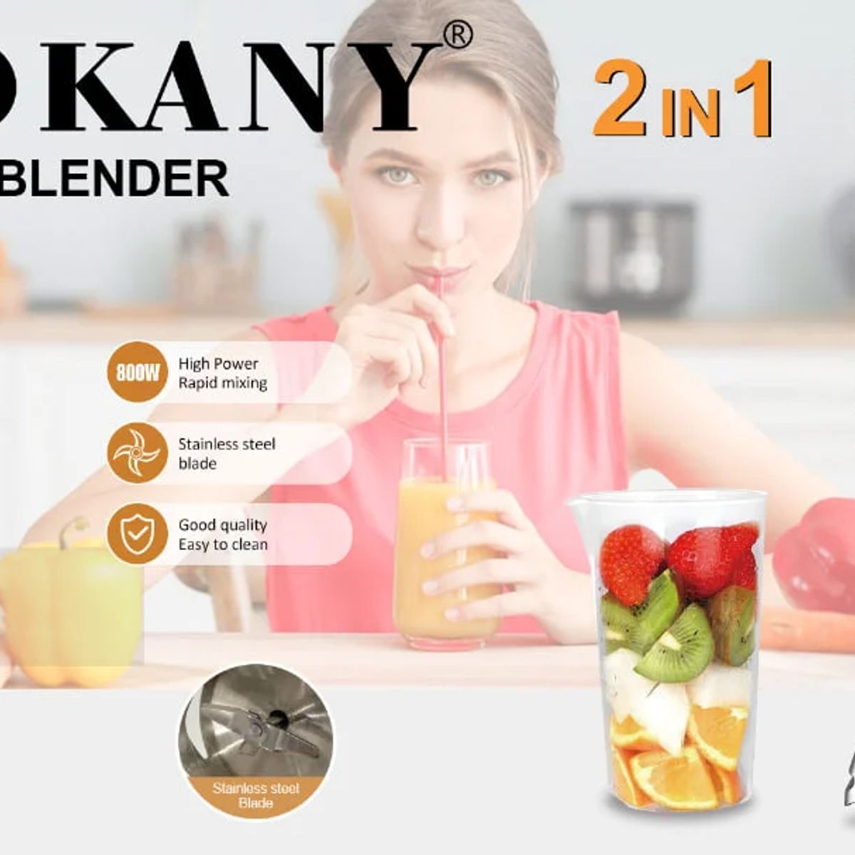 SOKANY - Sokany Batidora De Inmersion Sk-02006 800w