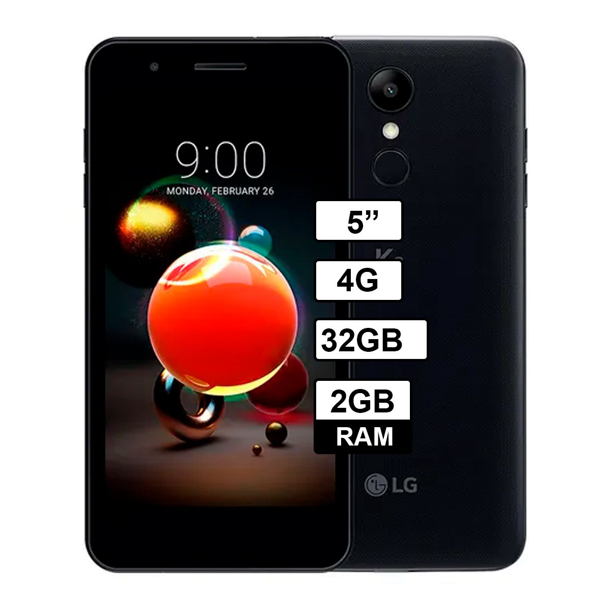 LG - Celular LG K9 32GB - 2GB RAM Color Negro