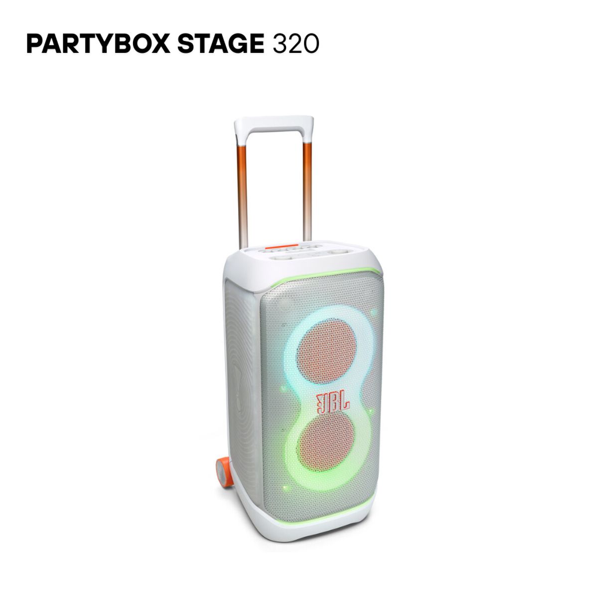 JBL - JBL PartyBox Stage 320 Parlante Bluetooth de 240W Hasta 18 Hras - WH