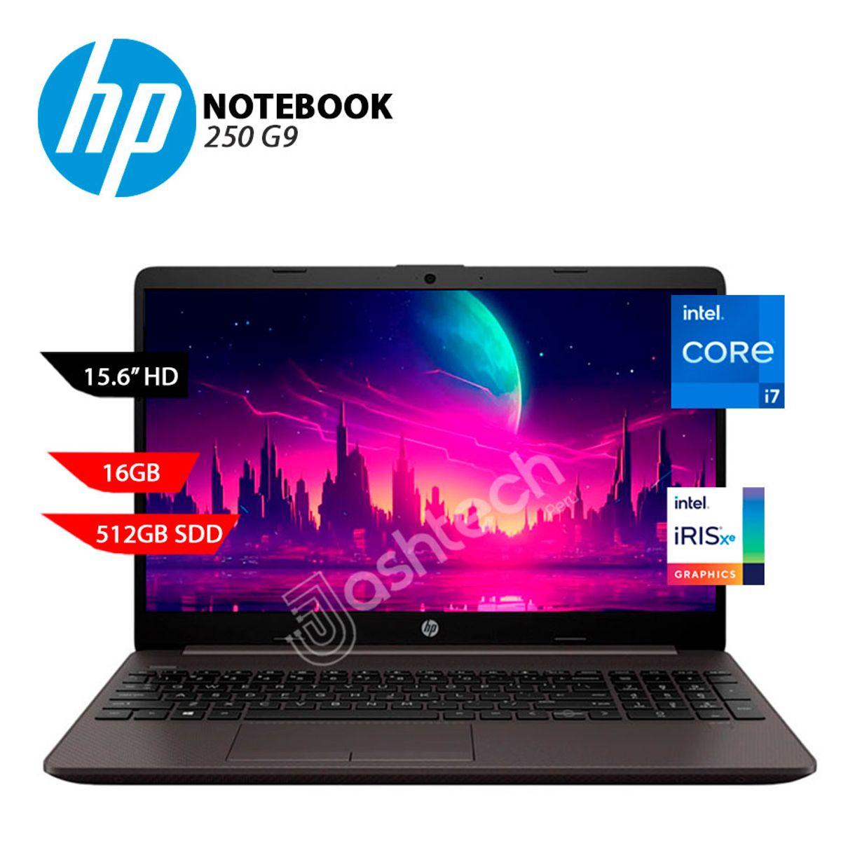 HP - LAPTOP HP 250 G10 INTEL CORE I7 1355U, 16GB, SSD 1TB, 15.6 HD