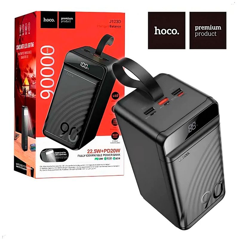 HOCO - Power Bank 90000mAh 22.5 W Hoco J123D PANTALLA DIGITAL