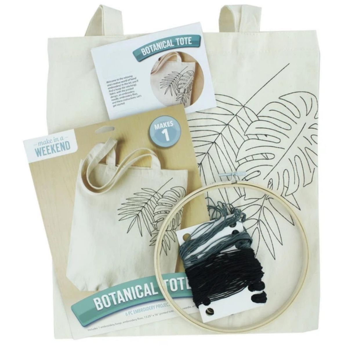 GENERICO - Kit DIY Bolse Tote para bordar