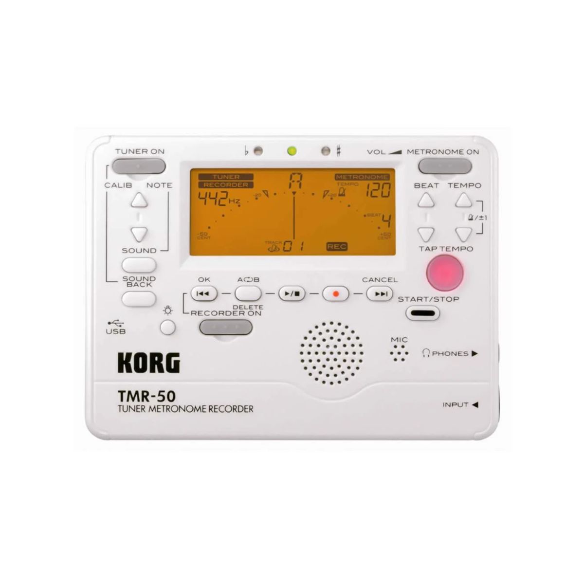 KORG - Korg TMR-50-PW Afinador Metrónomo y Grabador Negro