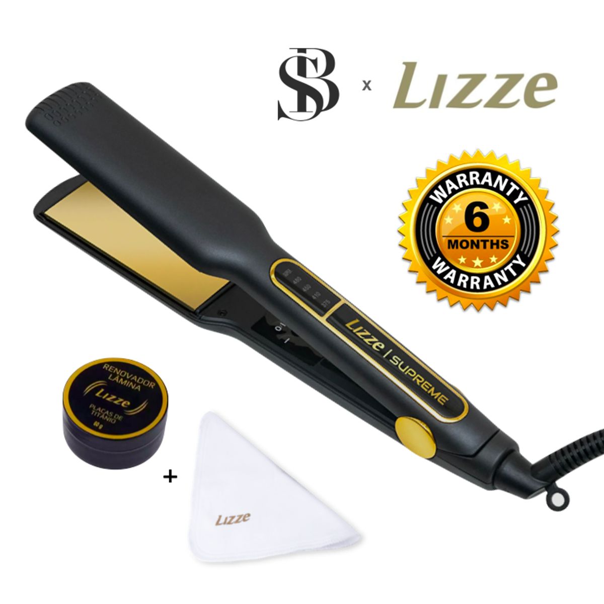 LIZZE - Lizze Plancha Alisadora Profesional Supreme 485ºF