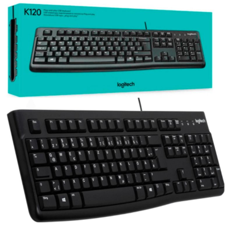 LOGITECH - TECLADO LOGITECH K120 USB SP BLACK