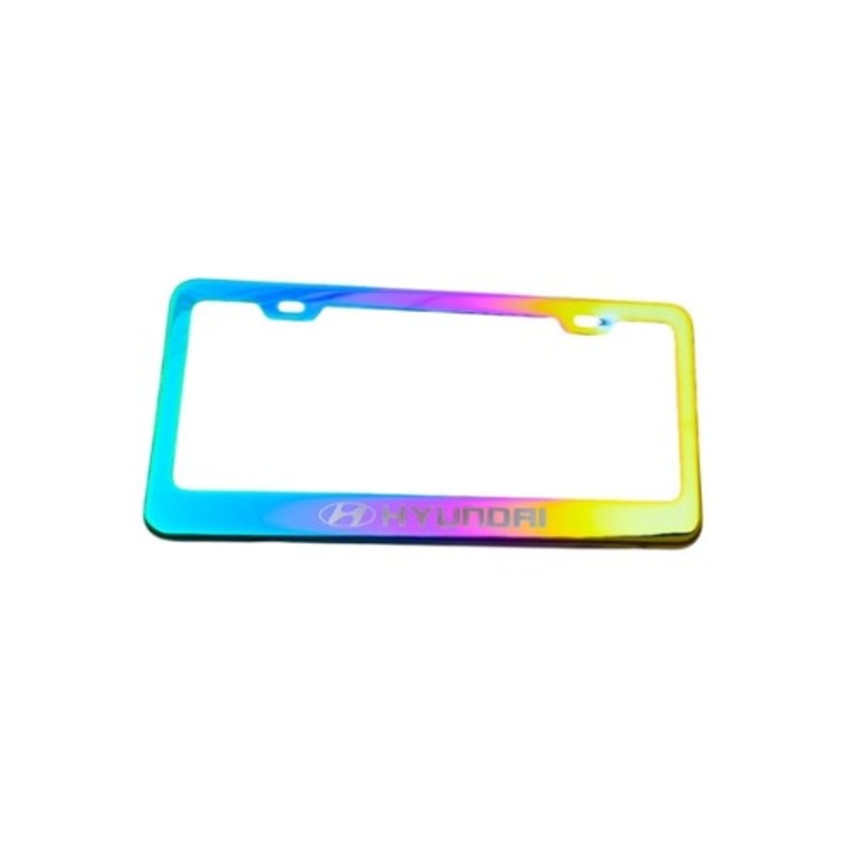 GENERICO - PORTAPLACA TORNAZOL DE METAL HYUNDAI 2PCS