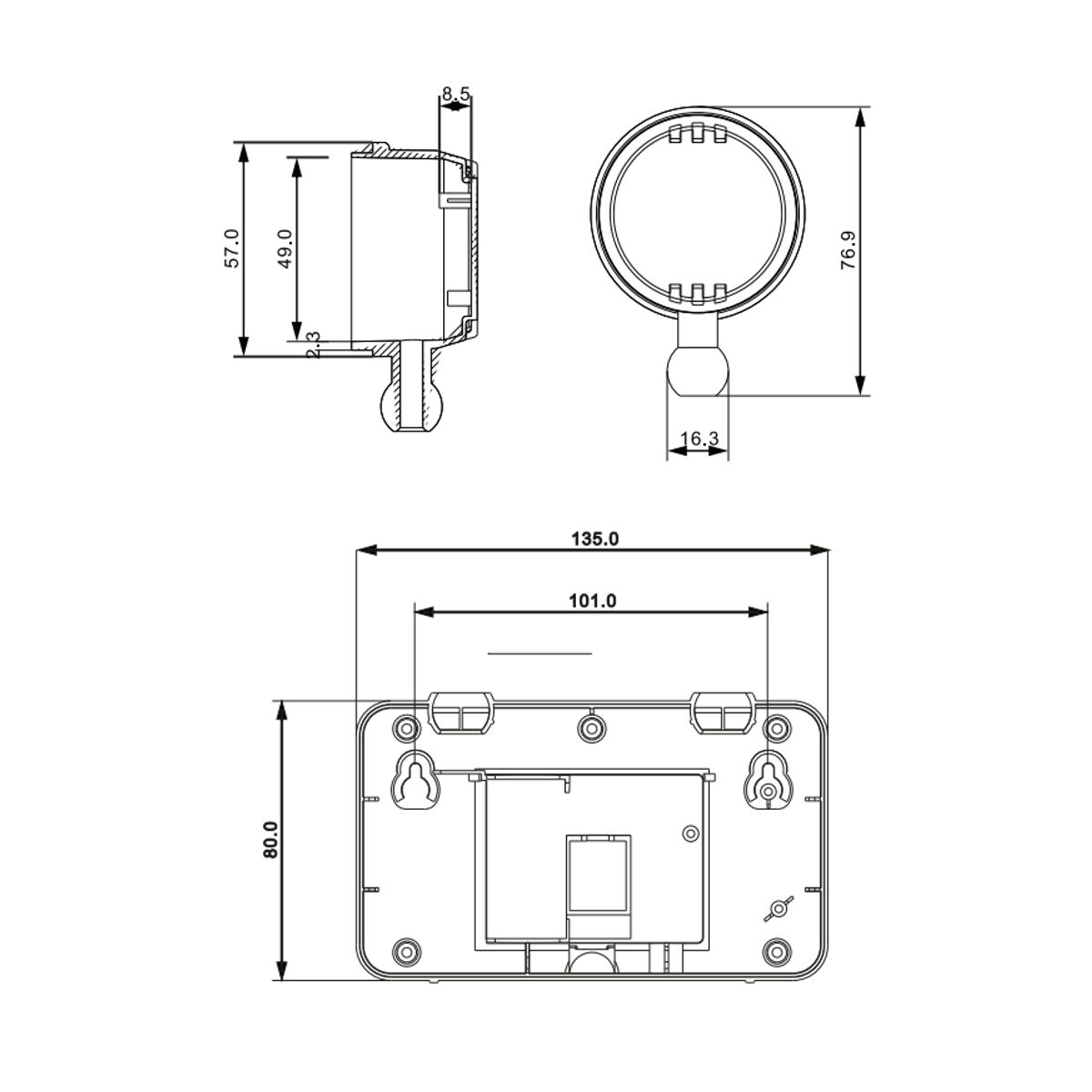 LUMINIKA - Lámpara de Emergencia Led  2W 6500K 250 Lm