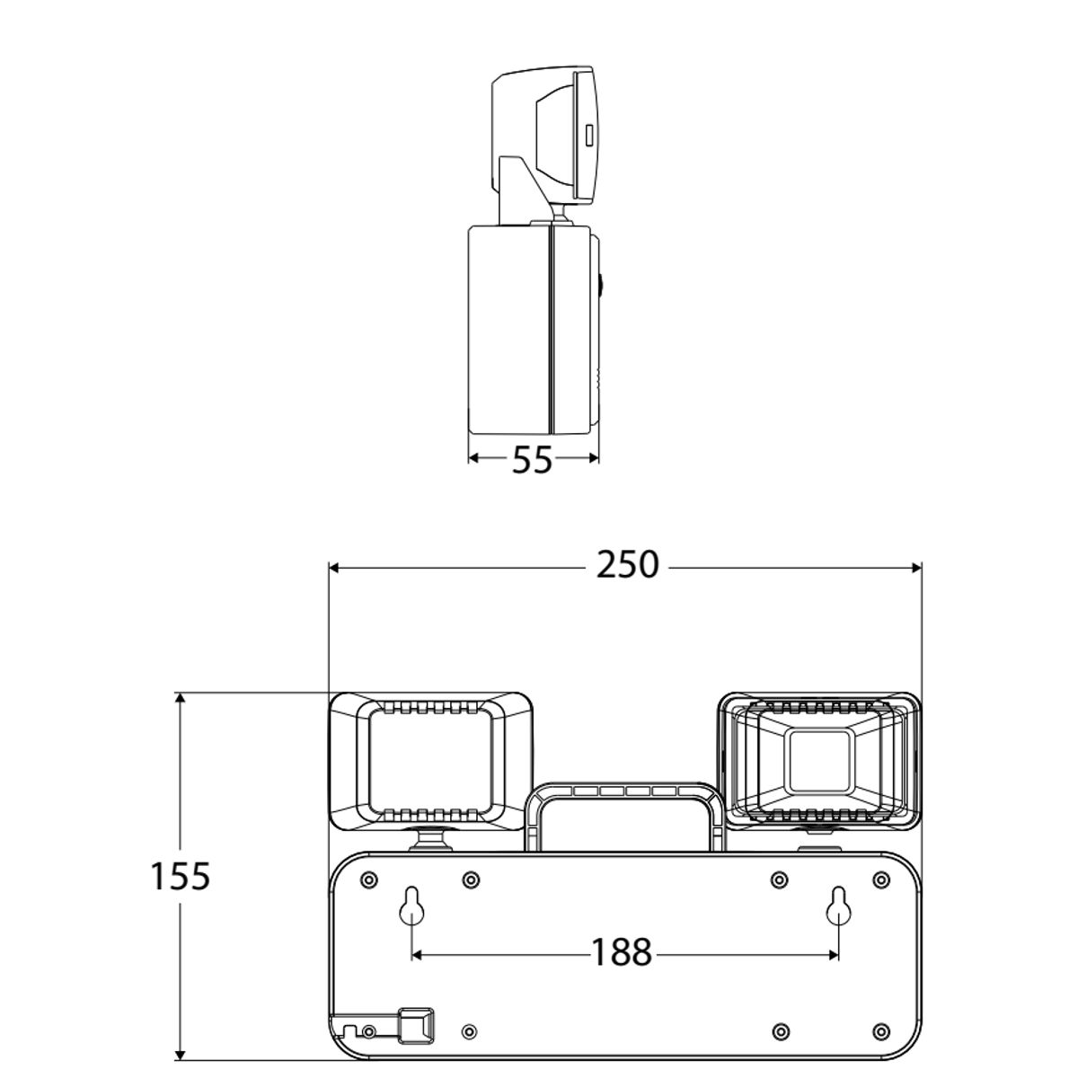 LUMINIKA - Lámpara de Emergencia Led  4W 6500K 400 Lm