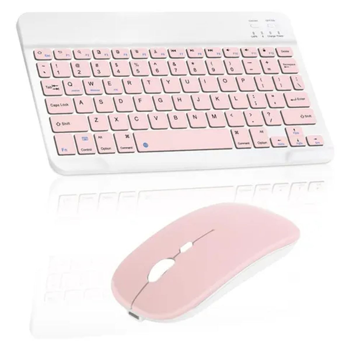 GENERICO - TECLADO  MOUSE   SUPER DELGADO ROSADO  INALAMBRICOS