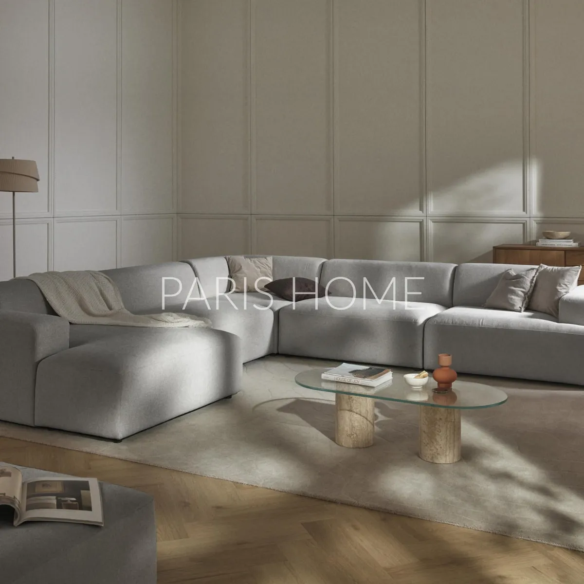 GENERICO - Seccional Derecho Rinconero Longhe Gala Tejido - Gris Claro