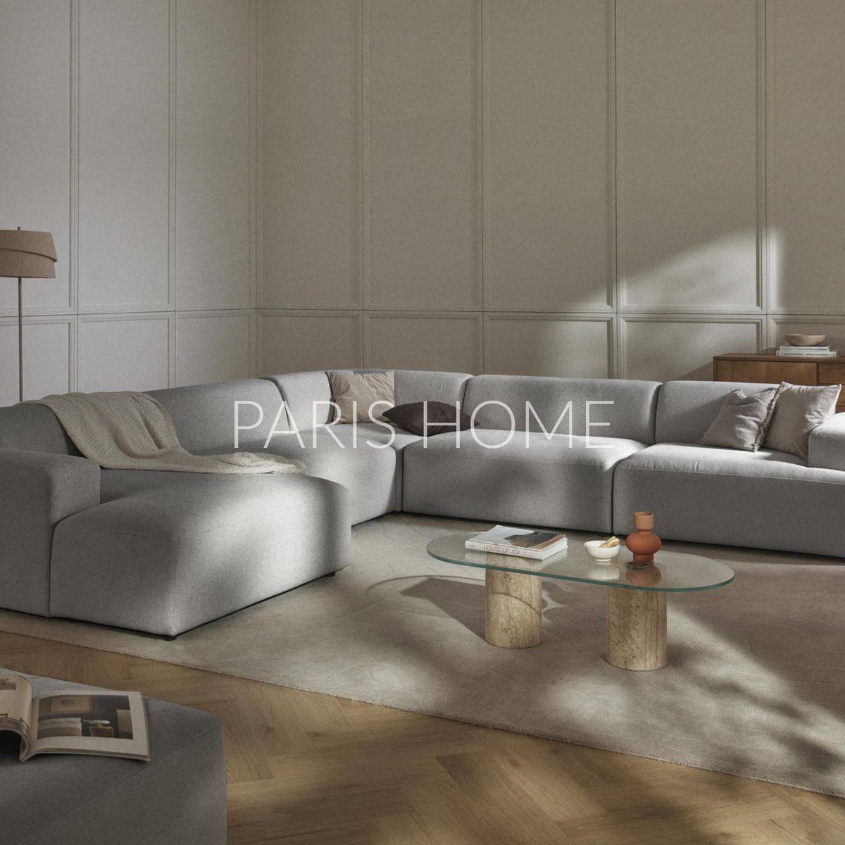 GENERICO - Seccional Derecho Rinconero Longhe Gala Tejido - Gris Claro