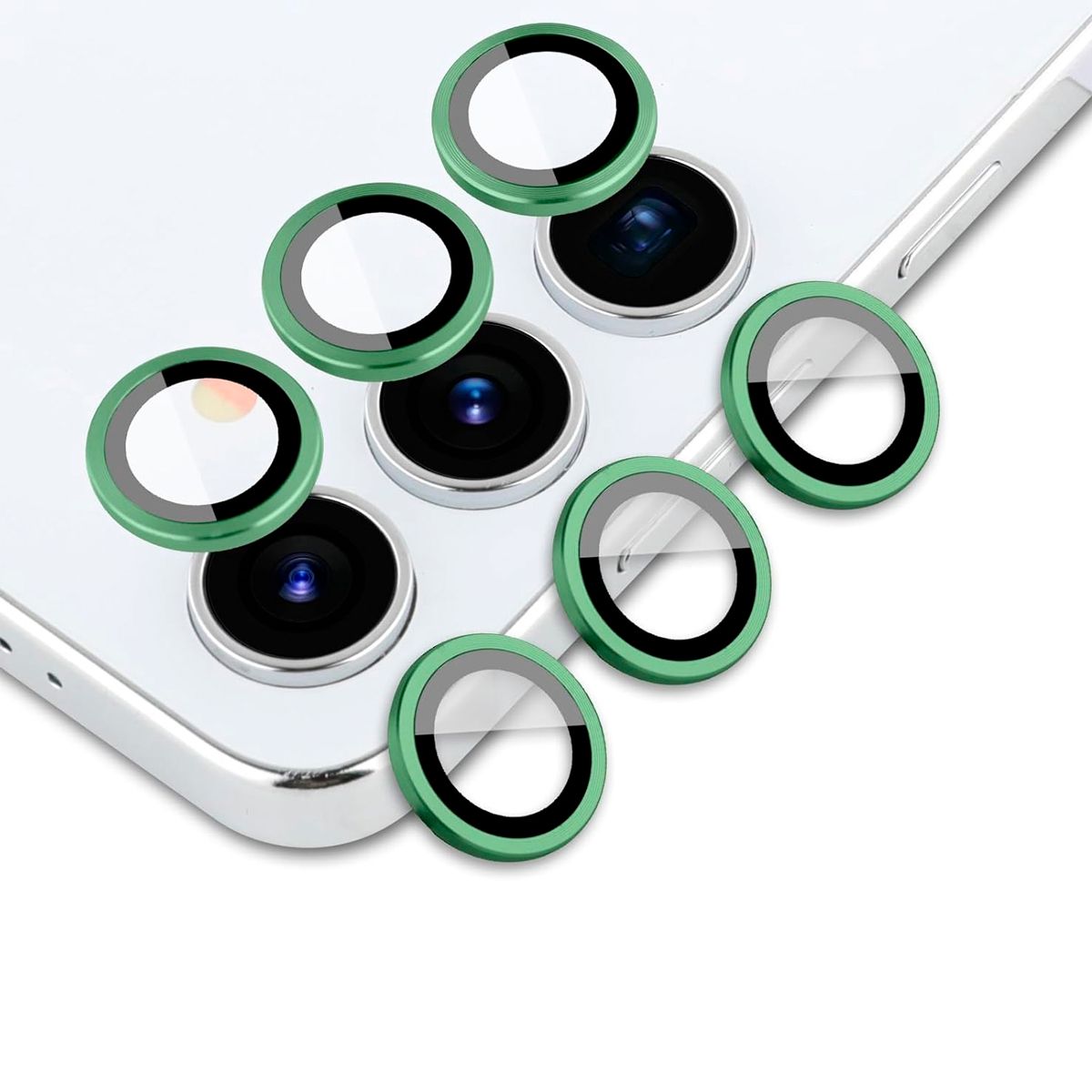 GENERICO - Protector de Lente Glass Individual Compatible con Galaxy A26 Verde