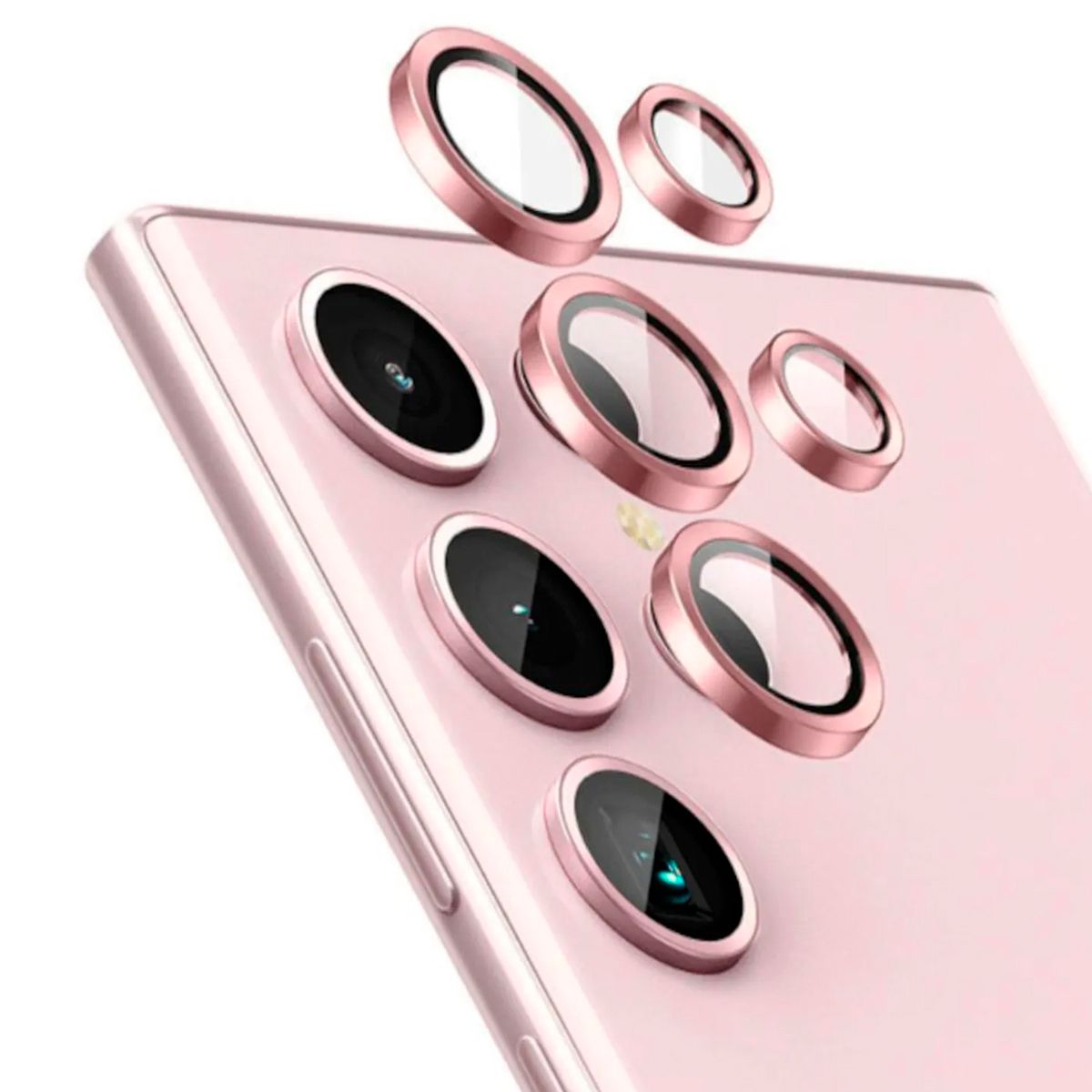 GENERICO - Protector de Lente Glass Individual Compatible con Galaxy S25 Ultra Rosado