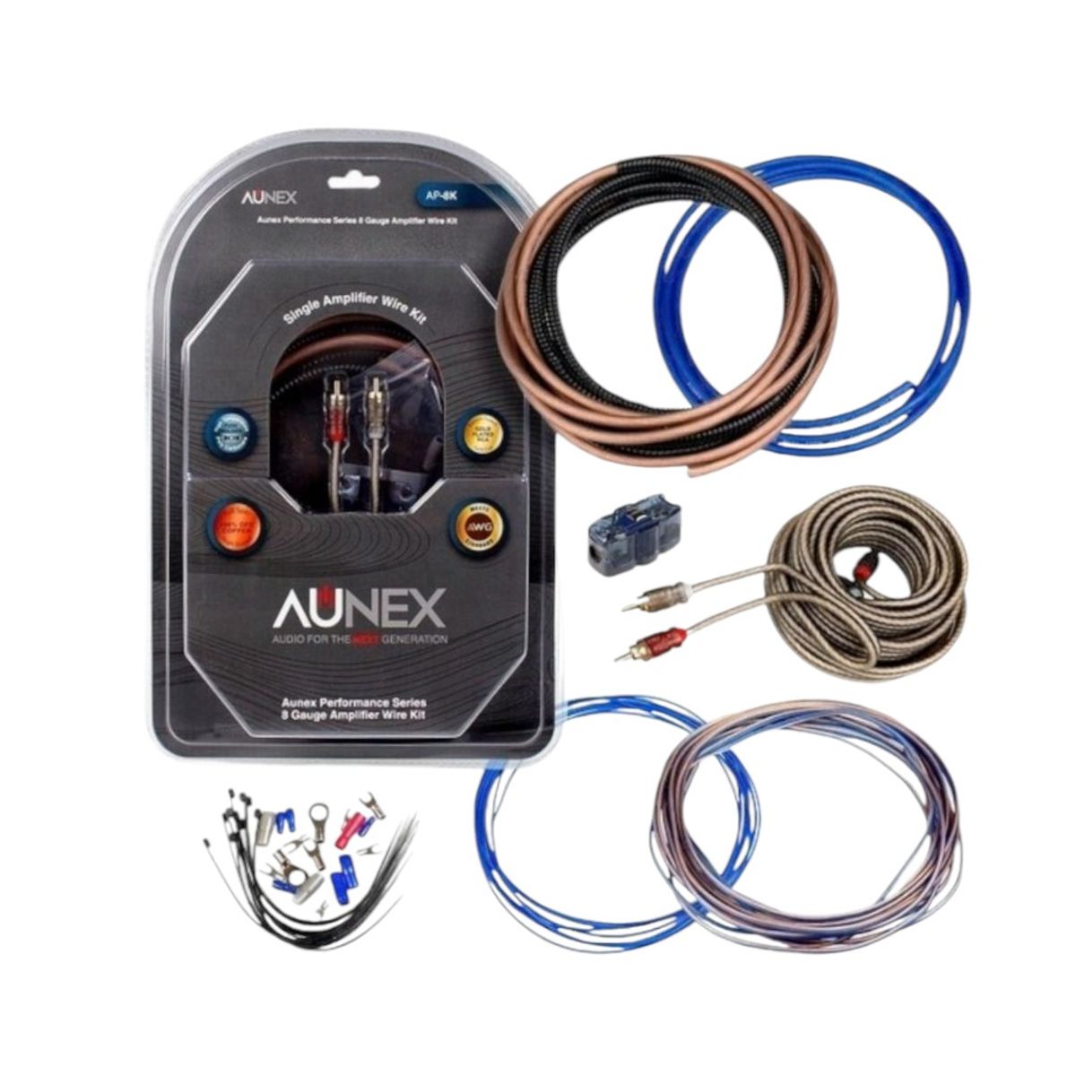 GENERICO - KIT DE CABLE PARA AMPLIFICADOR  # 4 - AUNEX