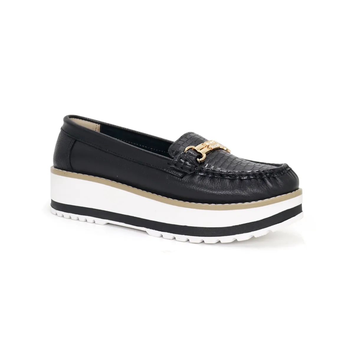 PAR&SS - Mocasines De Cuero Mujer Par&ss PA24I2-537 Negro