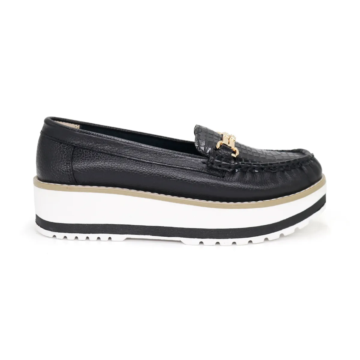 PAR&SS - Mocasines De Cuero Mujer Par&ss PA24I2-537 Negro