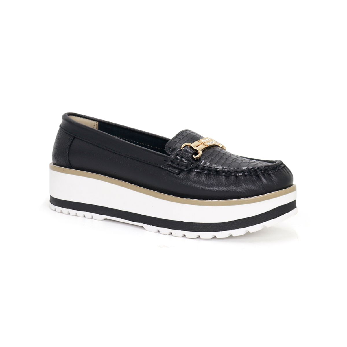 PAR&SS - Mocasines De Cuero Mujer Par&ss PA24I2-537 Negro