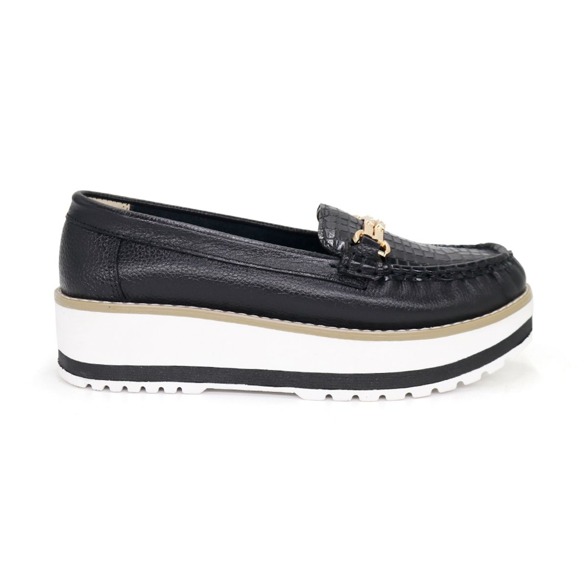 PAR&SS - Mocasines De Cuero Mujer Par&ss PA24I2-537 Negro