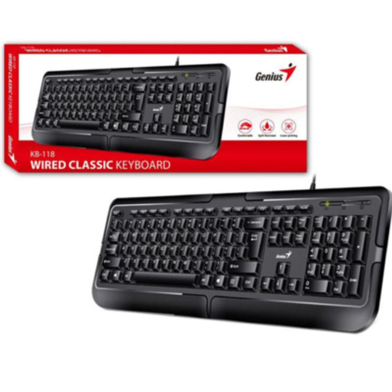 GENIUS - TECLADO GENIUS KB-118 NEGRO