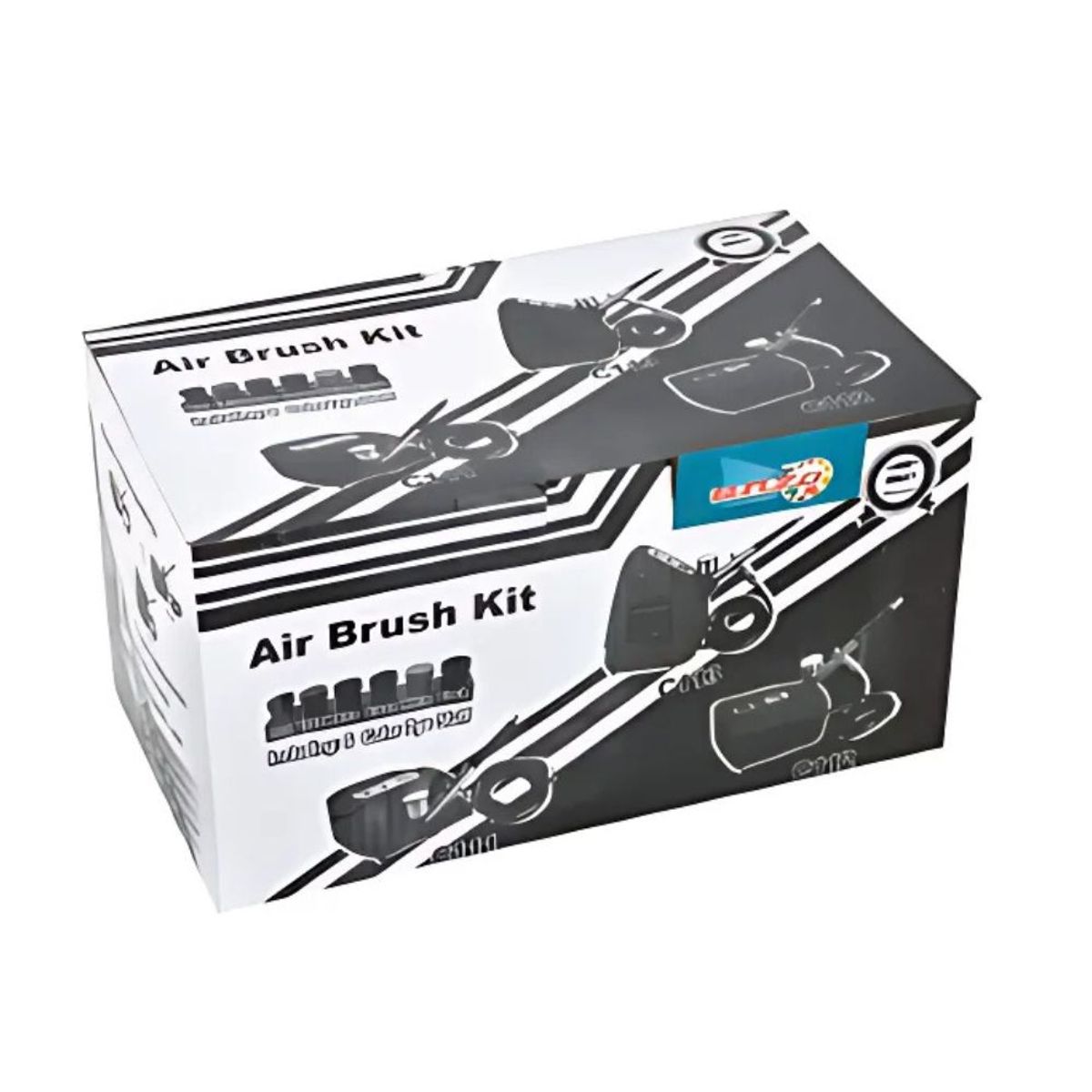 GENERICO - Kit Aerografo con Mini Compresora 12W