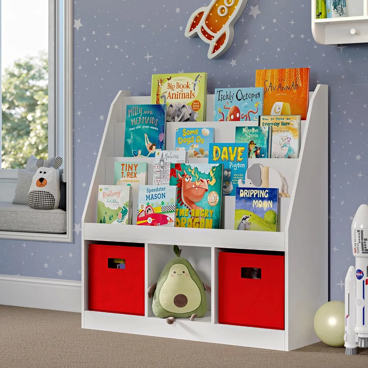 GENERICO - Librero Juguetero Infantil Brendy Blanco