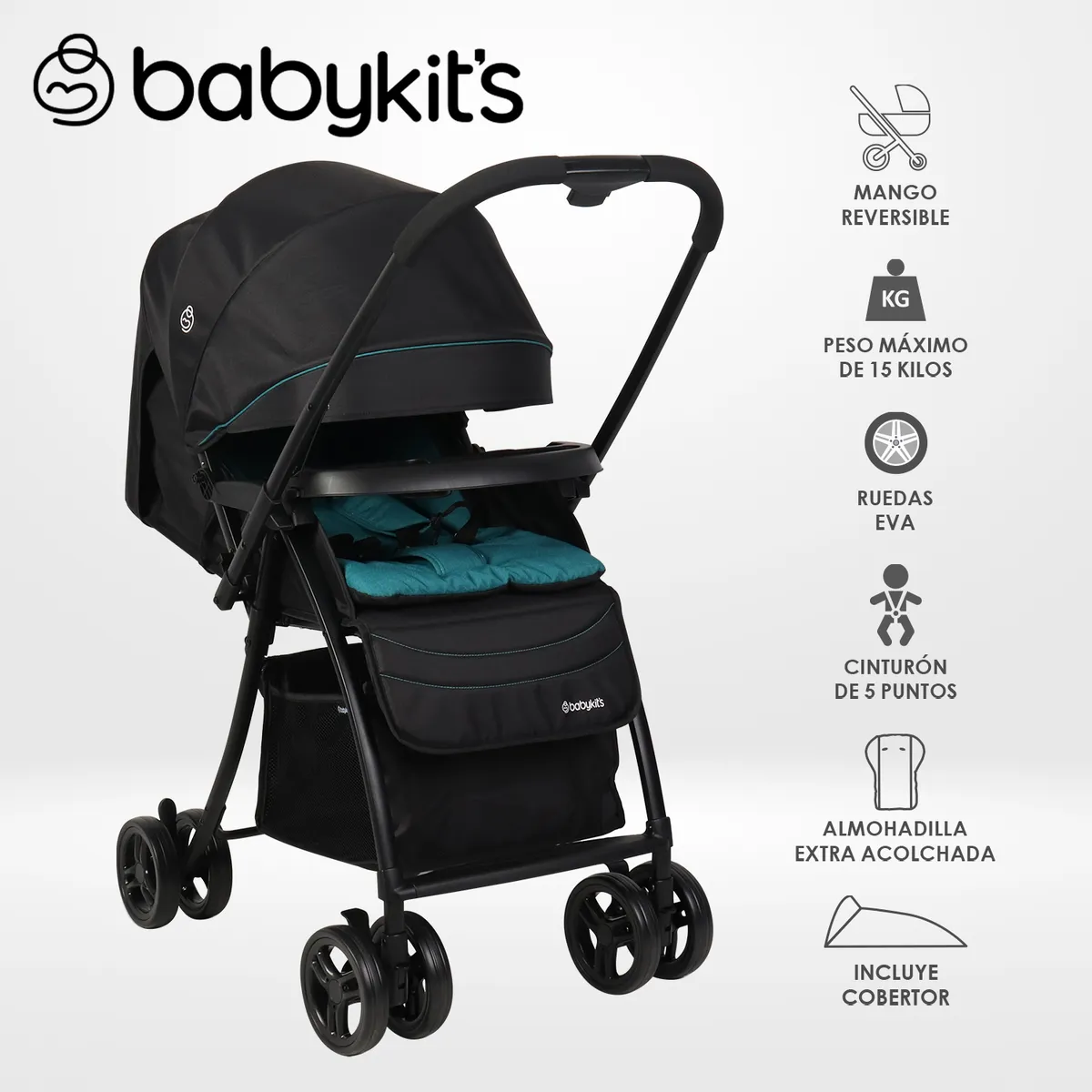 BABY KITS - Coche Cuna NEXT GEN Baby Kits Verde