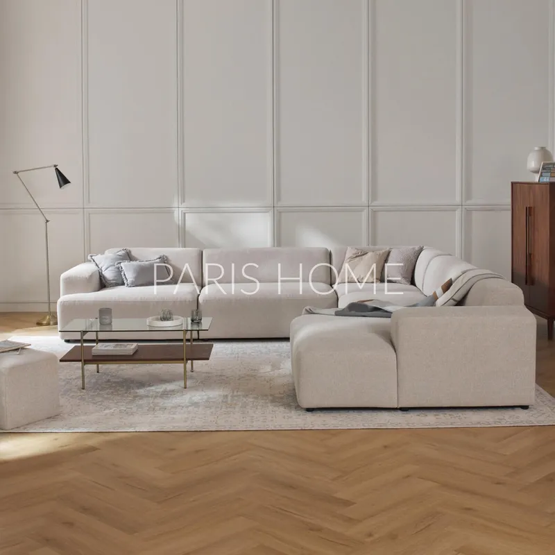 GENERICO - Seccional Izquierdo Rinconero Longhe Gala Tejido - Beige Claro