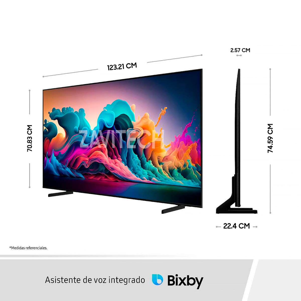 SAMSUNG - Televisor Samsung 55 Pulg. QLED Smart Tv TIZEN OS 4K UHD QN55Q60DAGXPE