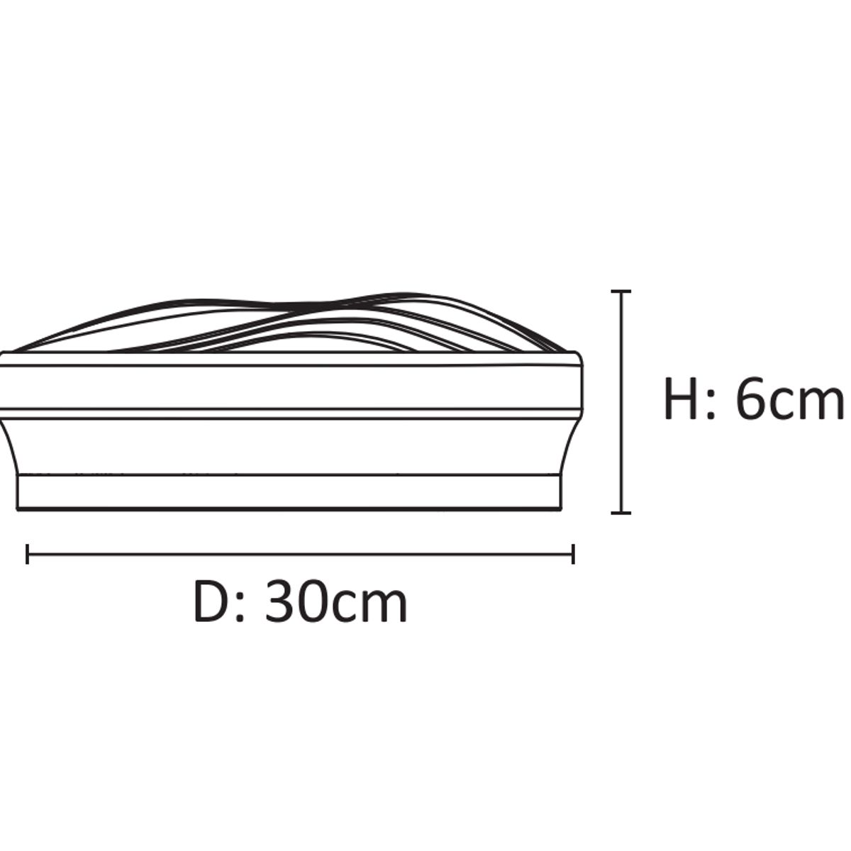 LUMINIKA - Plafon Brillante Led  36W Luz 3 en 1