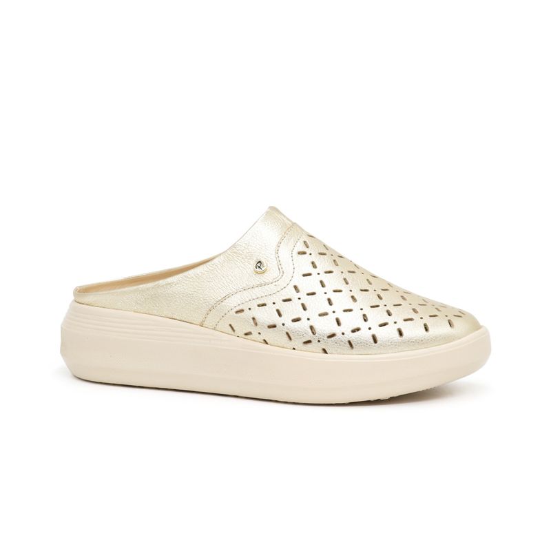 PAR&SS - Zuecos De Cuero Mujer Par&ss KA23-OX002 Dorado