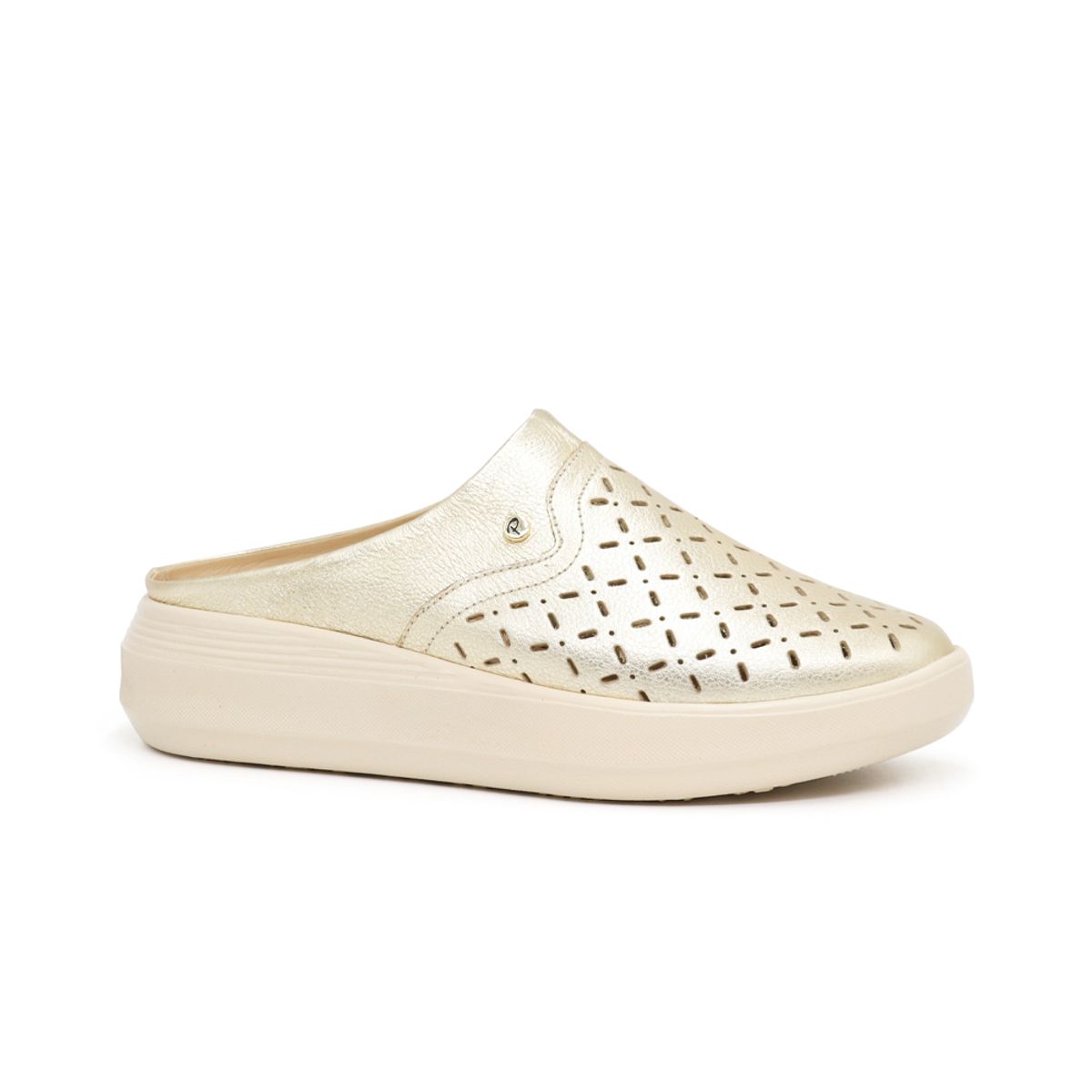 PAR&SS - Zuecos De Cuero Mujer Par&ss KA23-OX002 Dorado