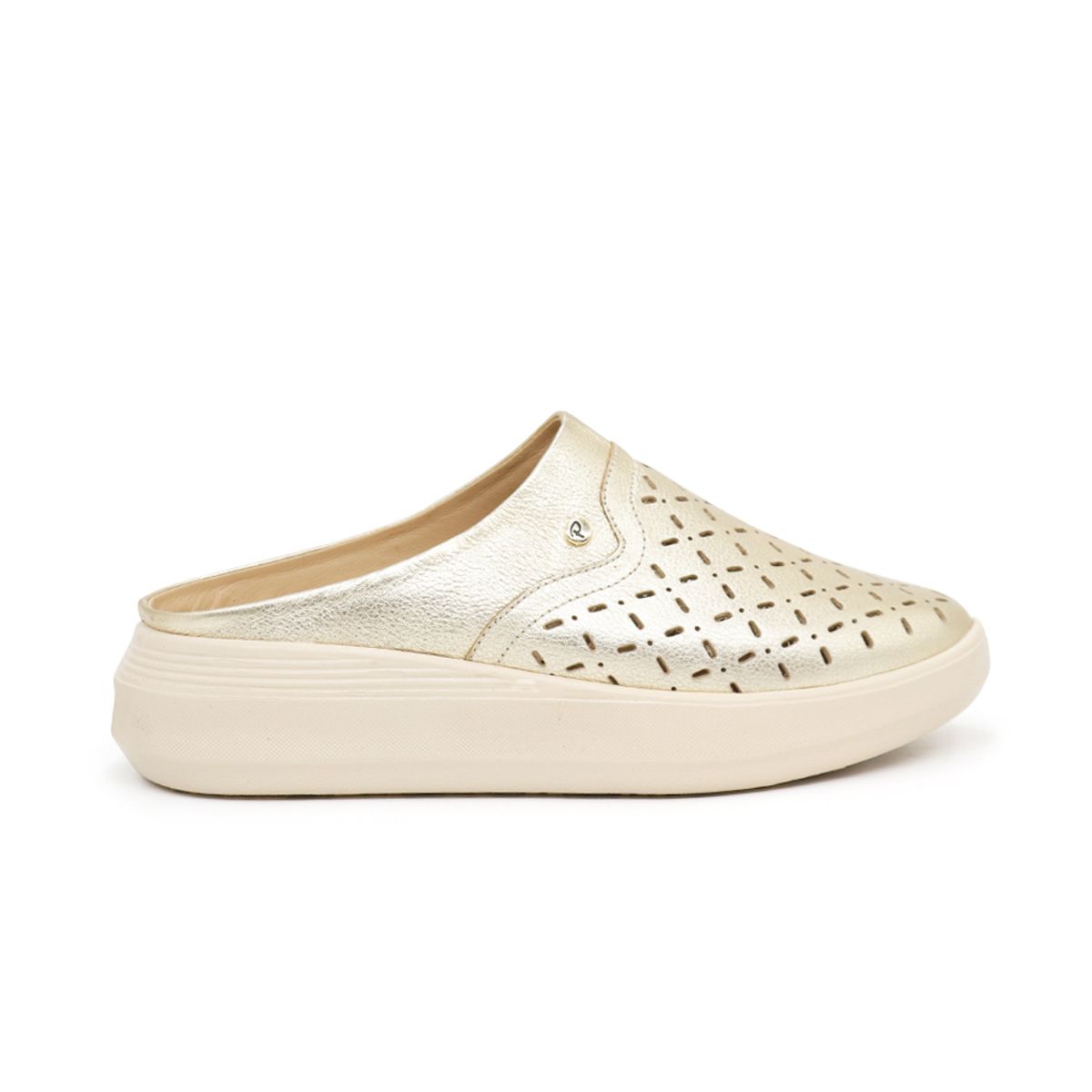 PAR&SS - Zuecos De Cuero Mujer Par&ss KA23-OX002 Dorado