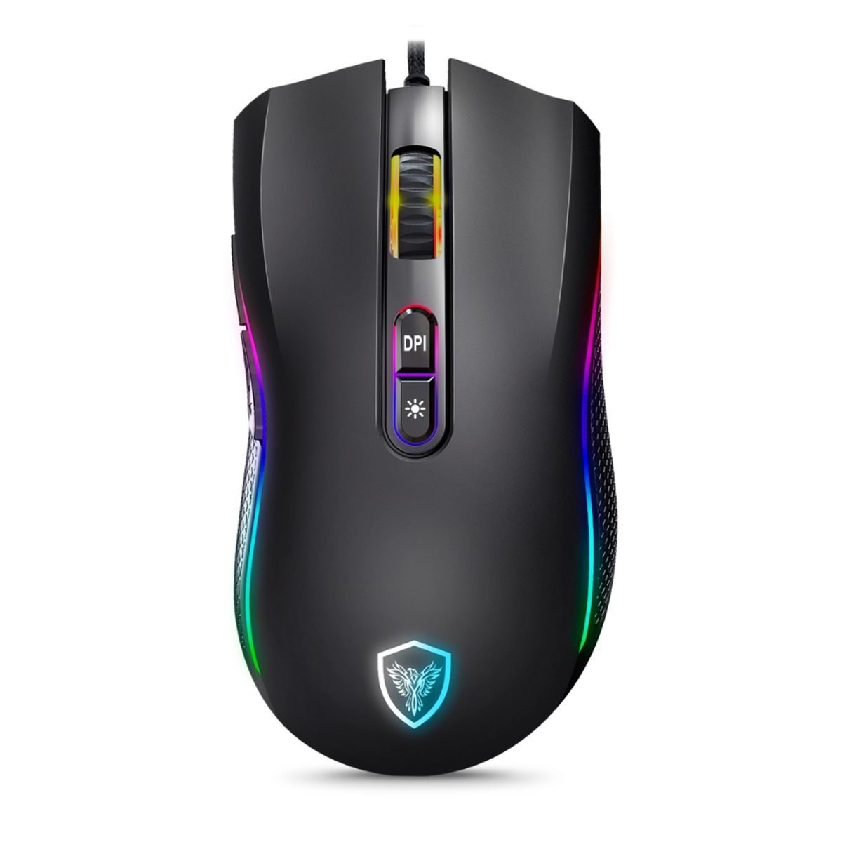 MICRONICS - Mouse Gamer Micronics Kripton GM800 USB DPI 12,800 color Negro