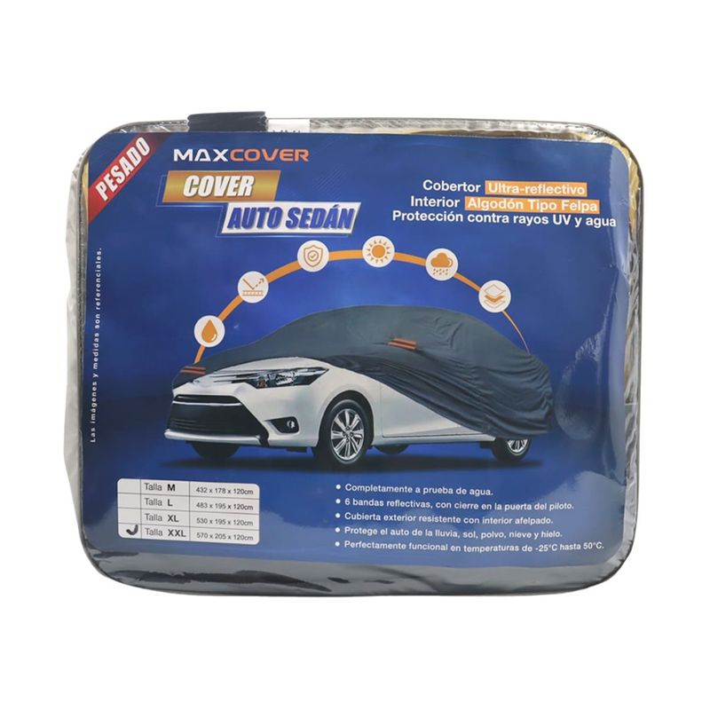 GENERICO - Cobertor para Auto Funda Gruesa Impermeable MAXCOVER -  XL