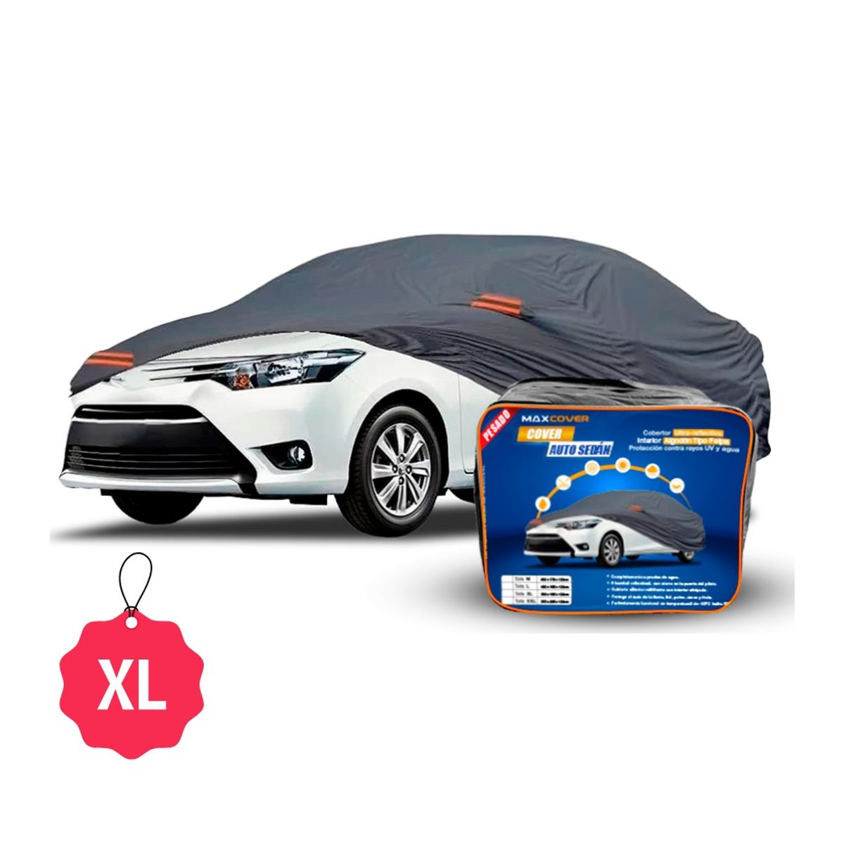 GENERICO - Cobertor para Auto Funda Gruesa Impermeable MAXCOVER -  XL