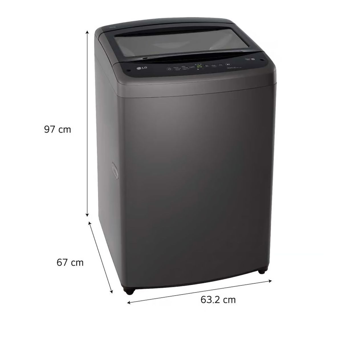 LG - Lavadora LG 16 Kg Carga Superior Inverter WT16BVTB 2024