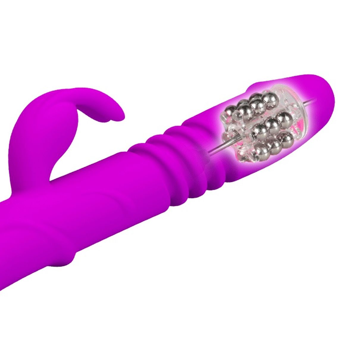 PRETTY LOVE - Vibrador Rabbit Femenino Ward Multifunción Empuja y Rota Recargable