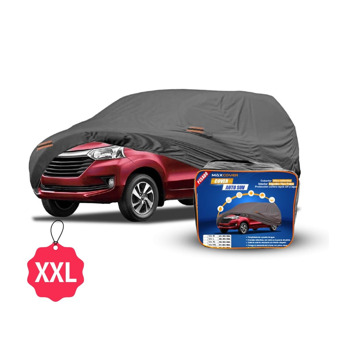 GENERICO - Cobertor para Auto SUV Funda GruesaImpermeable - Talla XXL