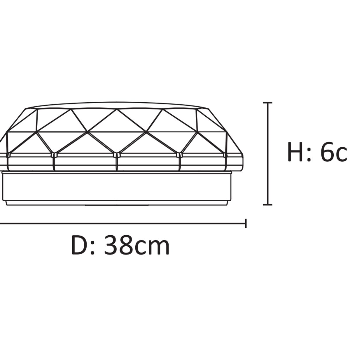 LUMINIKA - Plafon Brillante Sabbia Led  48W Luz 3 en 1