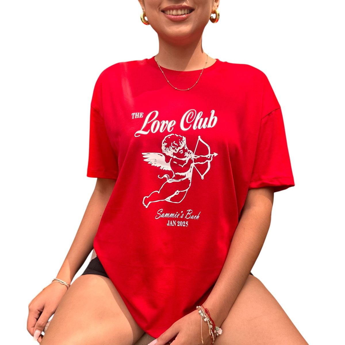 ENGELL - Polo Oversize Love club Rojo
